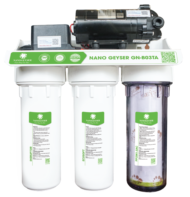 Bộ tiền xử lý cho máy Ion kiềm Nano Geyser GN-B03TA