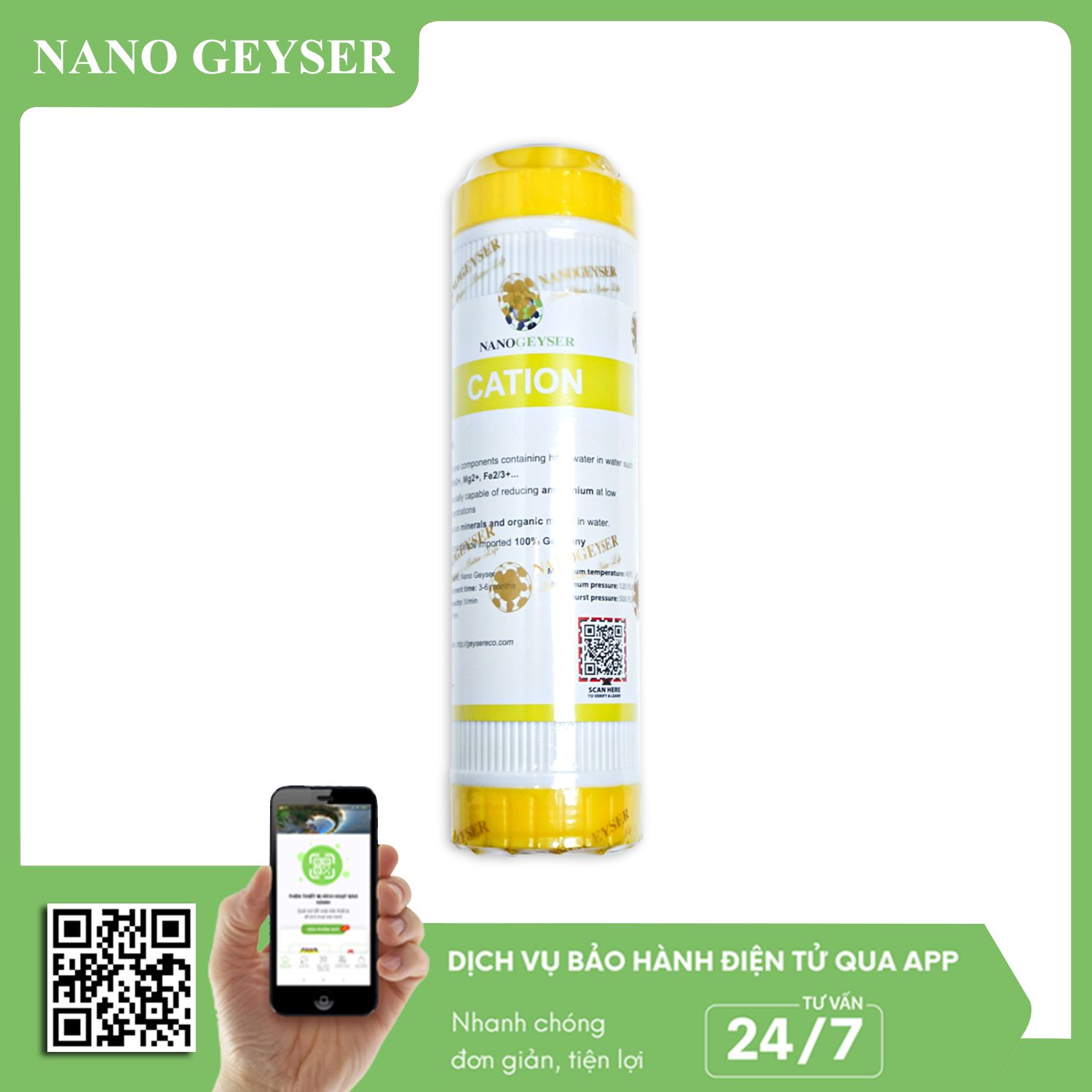 Lõi Cation Nano Geyser