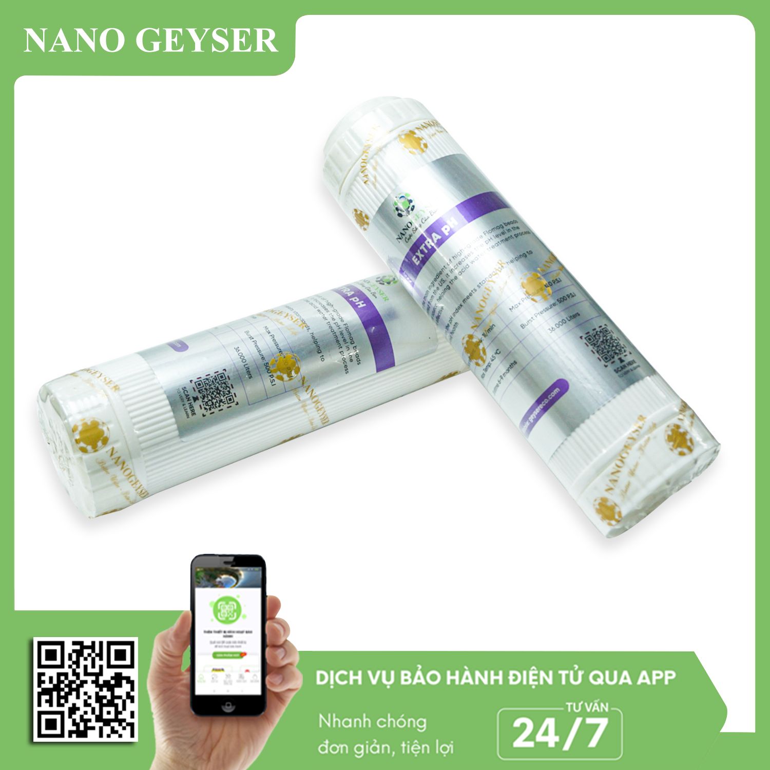 Lõi Extra pH Nano Geyser