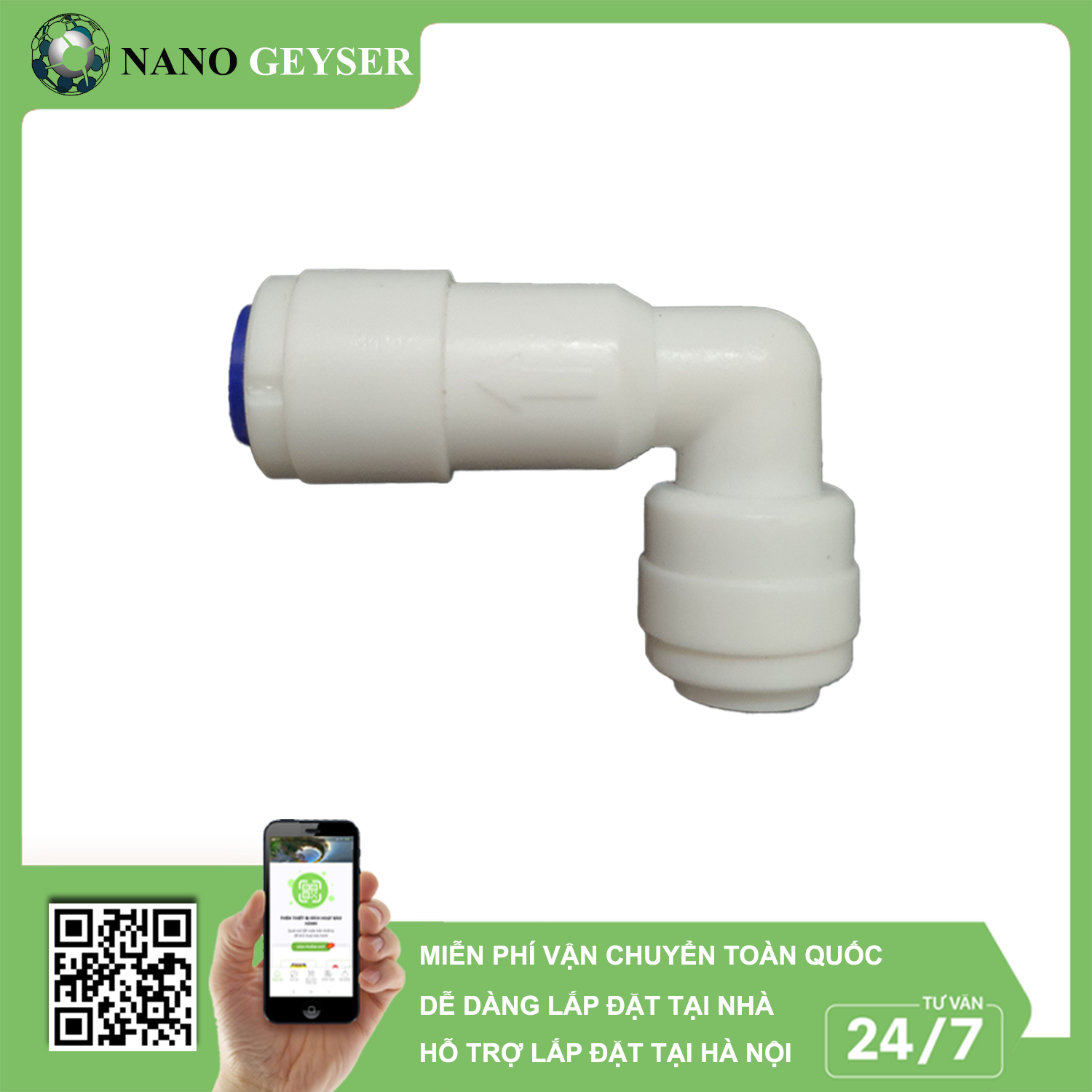 Van 1 chiều vuông ren 13 phi 6